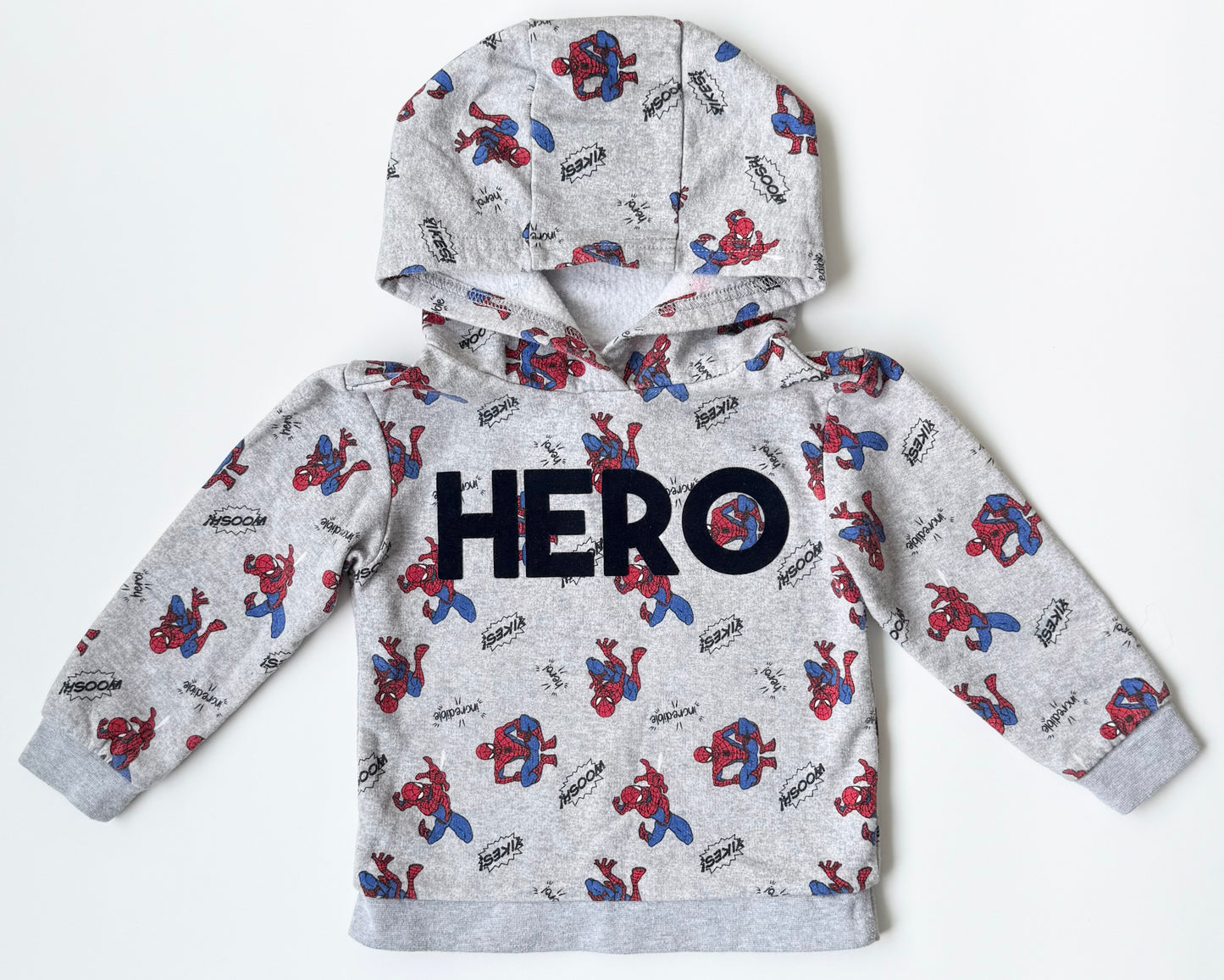 Marvel Grey Spider-Man “Hero” Hoodie (2T)