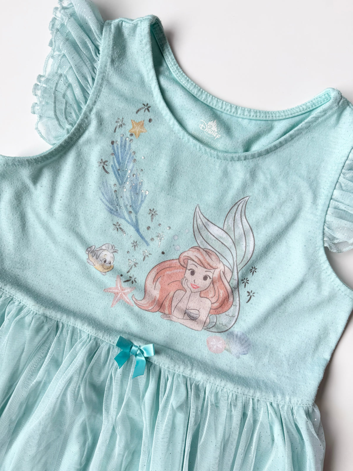 Disney Store The Little Mermaid Ariel Light Blue Tulle Dress (7/8 Years)