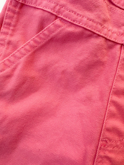 Carhartt Pink Canvas Bib Overalls (3 Months)