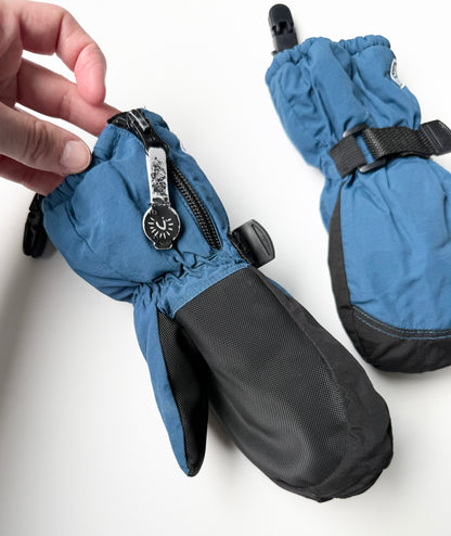 CaliKids Blue & Black Winter Mittens (6 Years+)