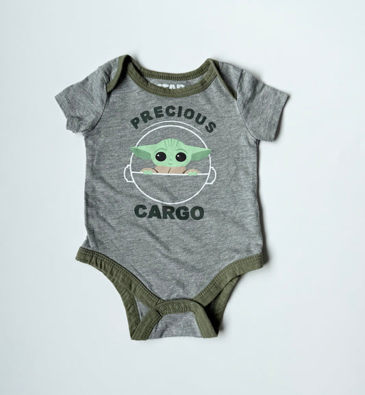 Star Wars Grey “Precious Cargo” Bodysuit (0-3 Months)