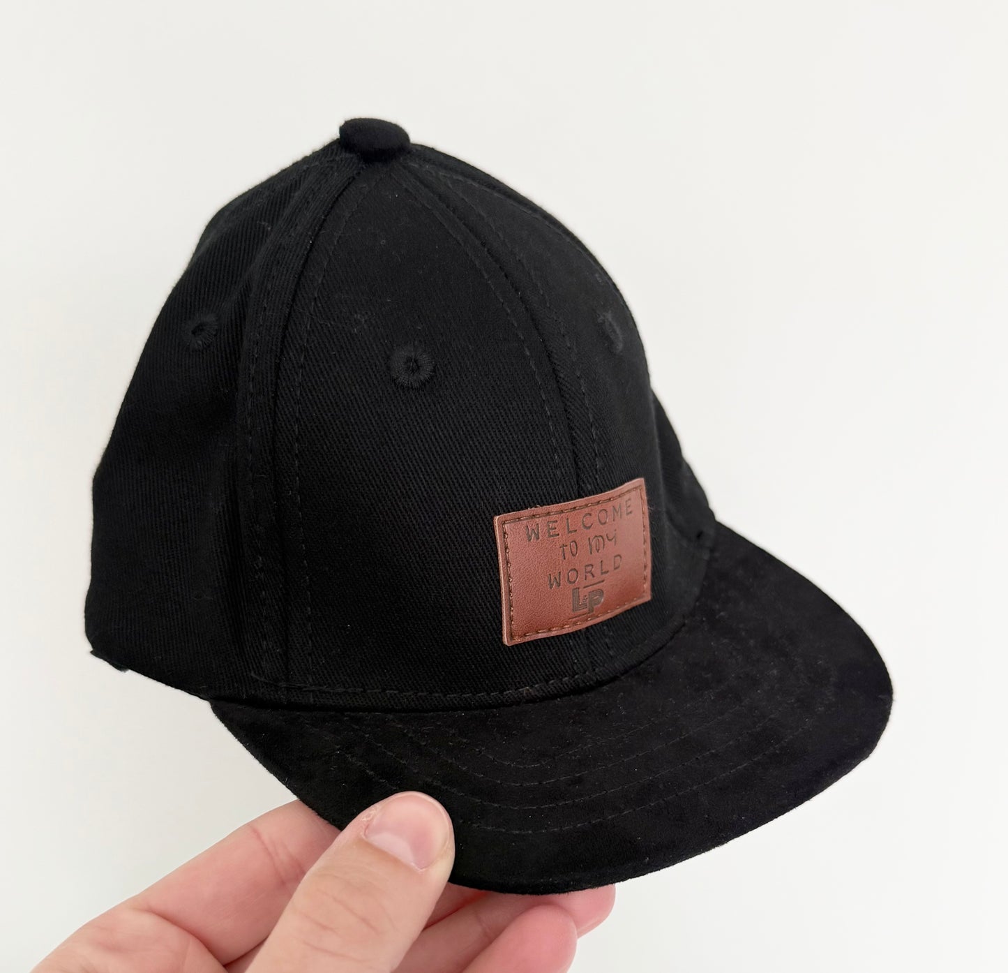 LP Apparel Black SnapBack Hat (0-6 Months)