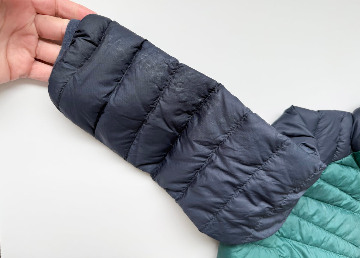 L.L.Bean Dark Green & Navy Puffer Ultralight 650 Down Jacket (4 Years)