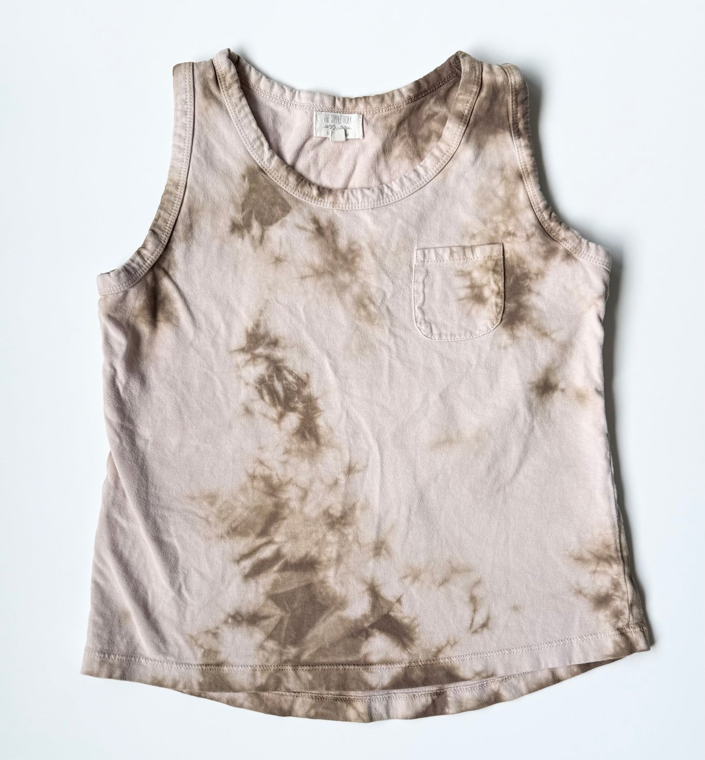 The Simple Folk Brown & Pink Tie Dye Tank Top (5-6 Years)