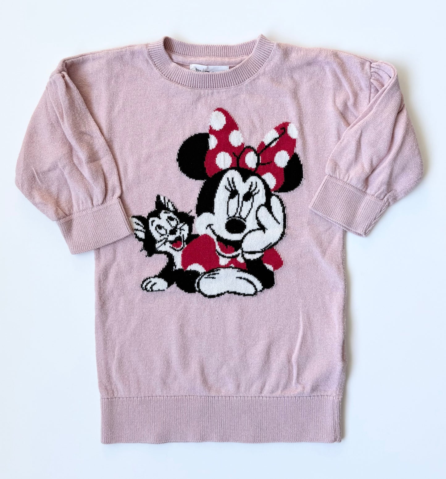 Baby Gap x Disney Pink Minnie & Figaro Knit Sweater (18-24 Months)