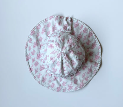 Jan & Jul Light Blue & Pink Cactus Sun Hat (6-24 Months)