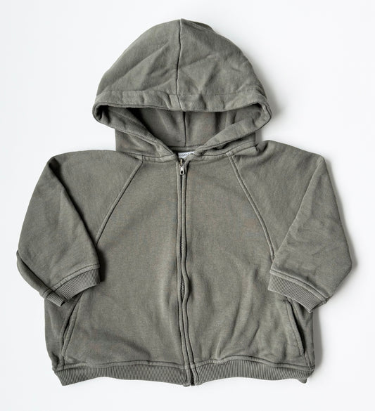 Zara Dark Grey Zip Up Hoodie (18-24 Months)