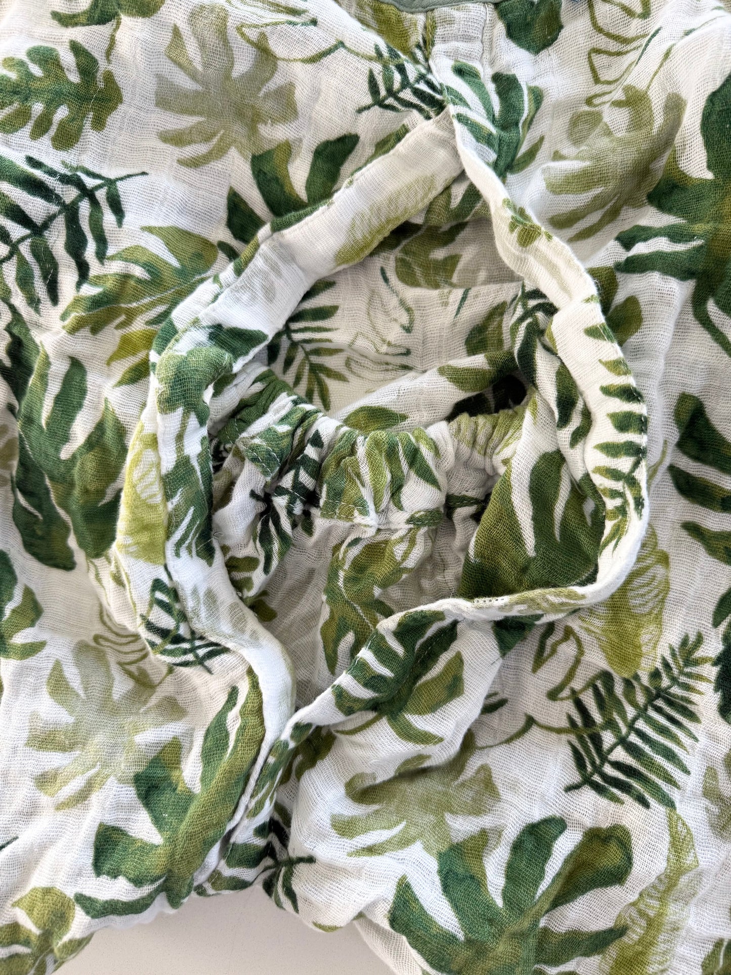 Little Unicorn Tropical Leaves Muslin Car Seat Canopy