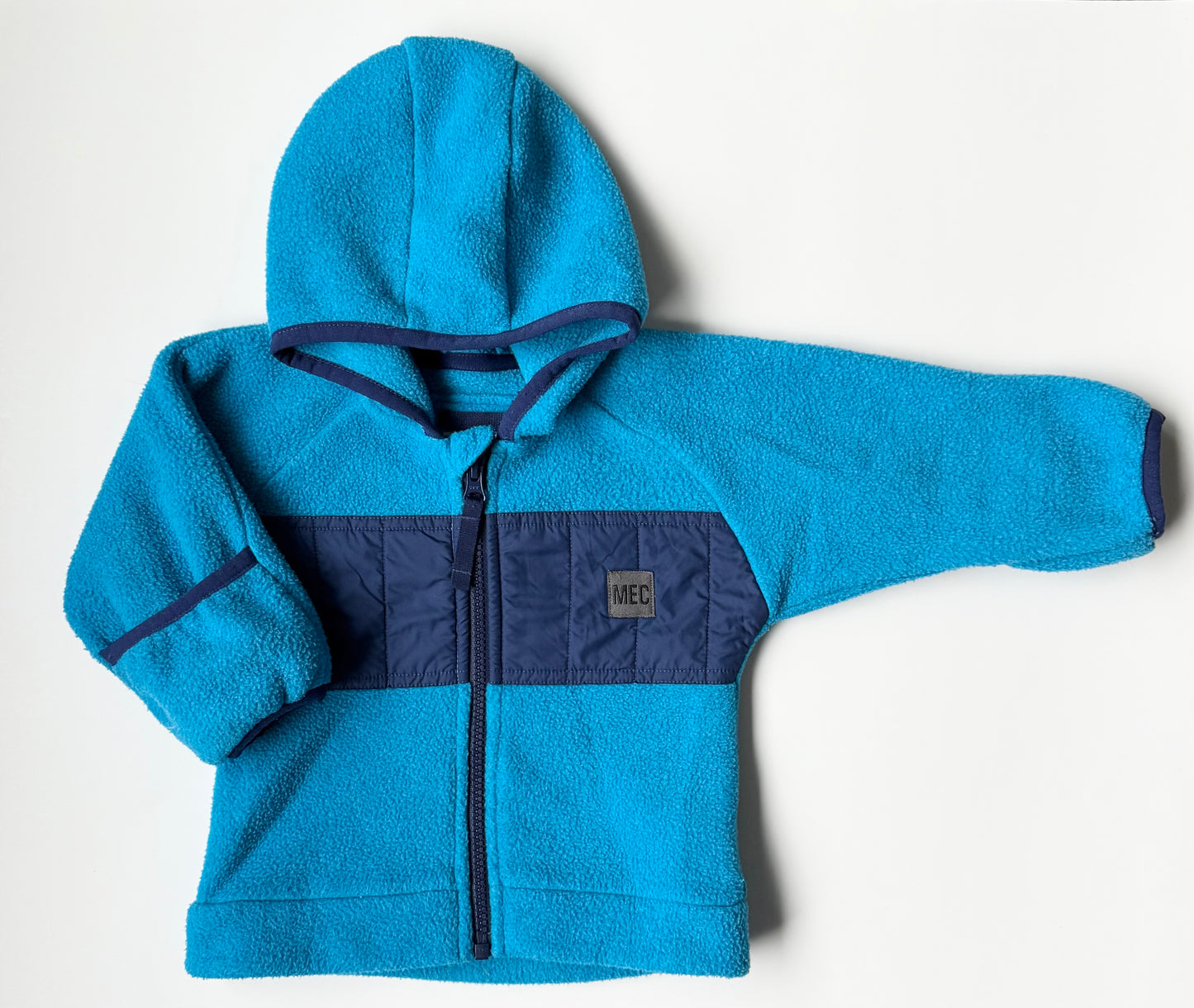 MEC Blue Hooded Fleece Zip Up (6 Months)