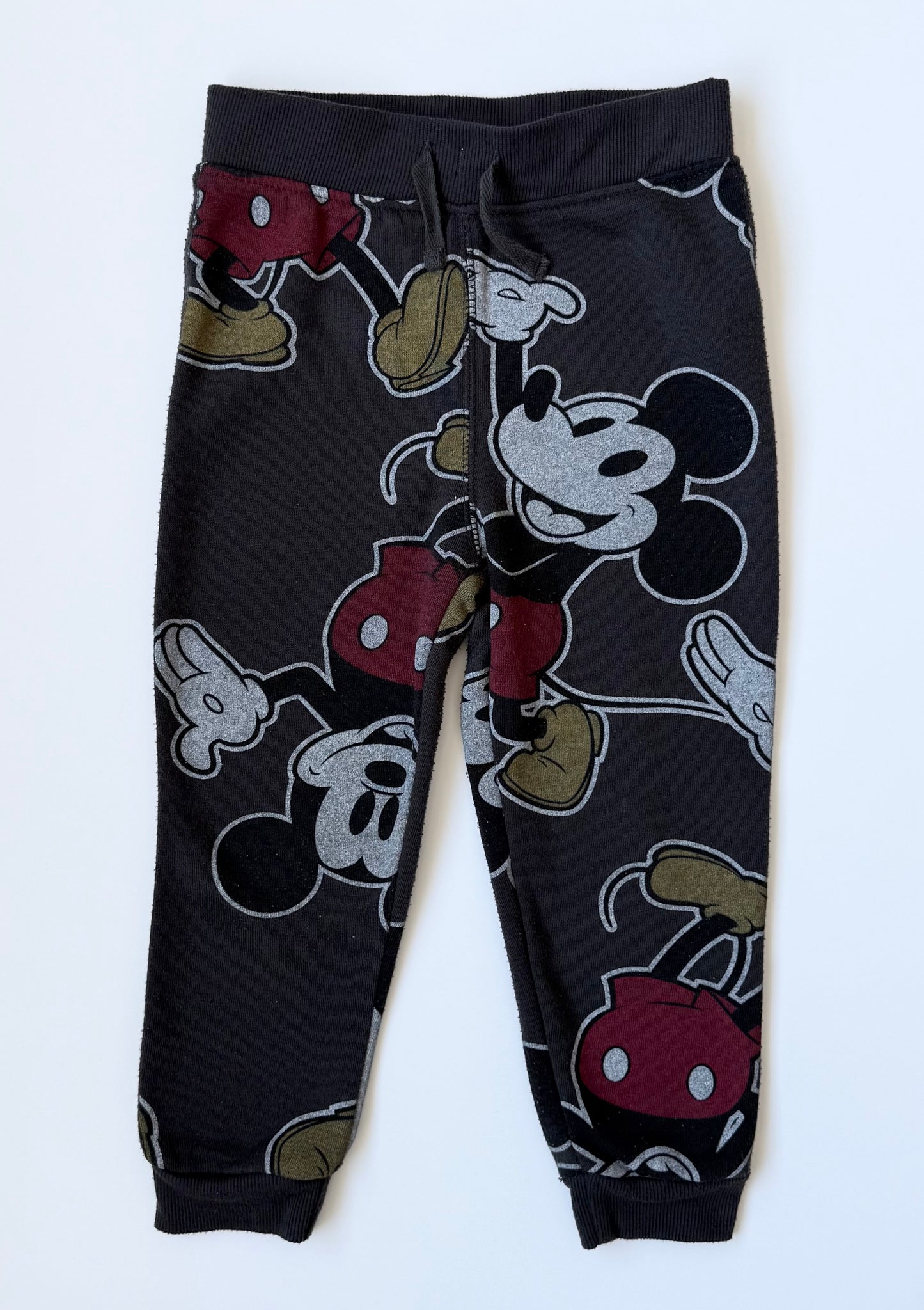 Disney Junior Mickey Dark Grey Mickey AOP Hoodie & Pants Set (3T)