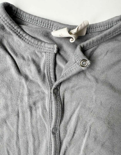 Kyte Graphite Snap Romper (6-12 Months)