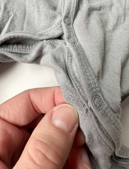 Kyte Graphite Snap Romper (6-12 Months)