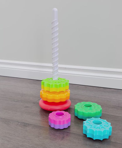 Rainbow Spinning Stacking Toy